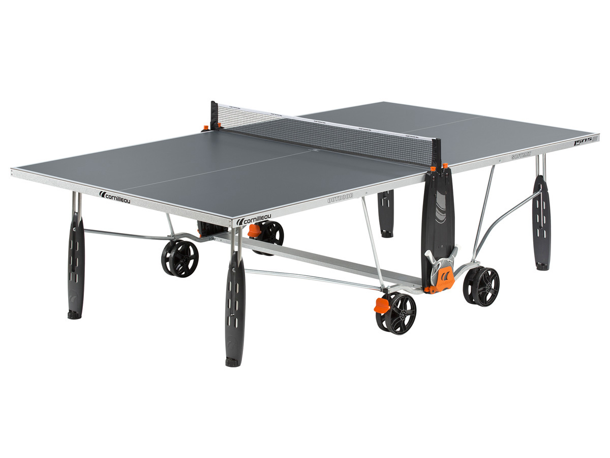 Table ping pong extérieur Crossover 150 S - 274 x 152 x 76 cm - Gris