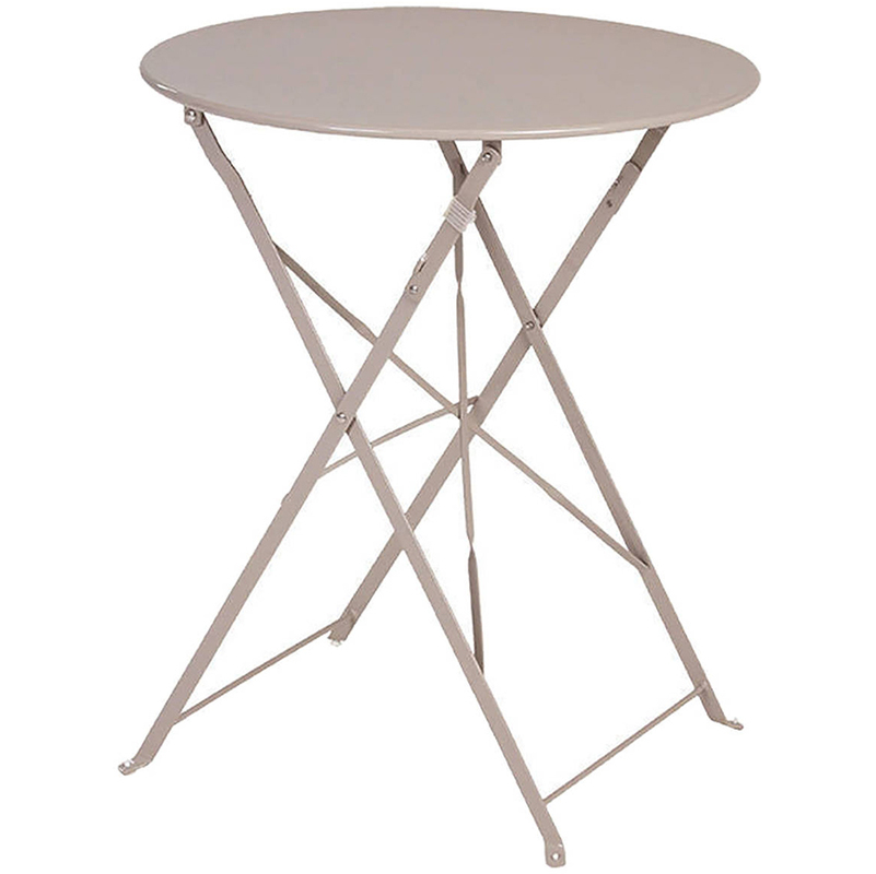 Table de jardin ronde Camargue Ø 60 cm Taupe - HESPERIDE Table de jardin ronde Camargue Ø 60 cm Taupe - HESPERIDE
