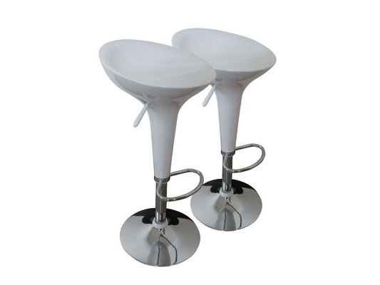 Lot de 2 tabourets de bar Mint - Blanc