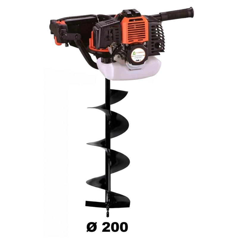 Tarière thermique 52 cm3 - 3 CV + mèche 200 mm - GT GARDEN