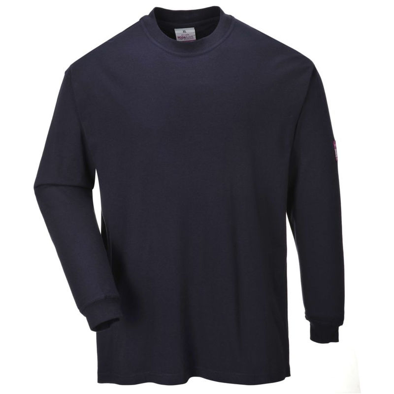 Tee shirt manches longues retardateur de flamme antistatique Portwest Marine 4XL