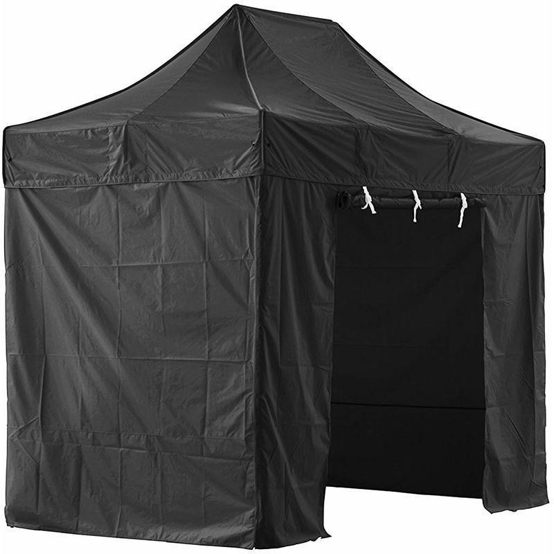 Tente pliante noire avec 4 murs amovibles 2x3m SUPER - Tube 40mm en aluminium - Bâche 420D - Barnum pliante - GREADEN
