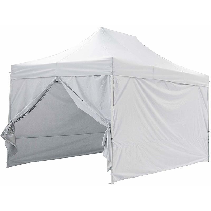 Tente pliante blanche avec 4 murs amovible 3x4,5m PREMIUM LIGHT - Tube 32mm en acier - Bâche 420D - Barnum pliante - GREADEN