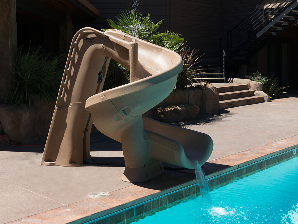 Jeux piscine - Toboggan Helix - Sable