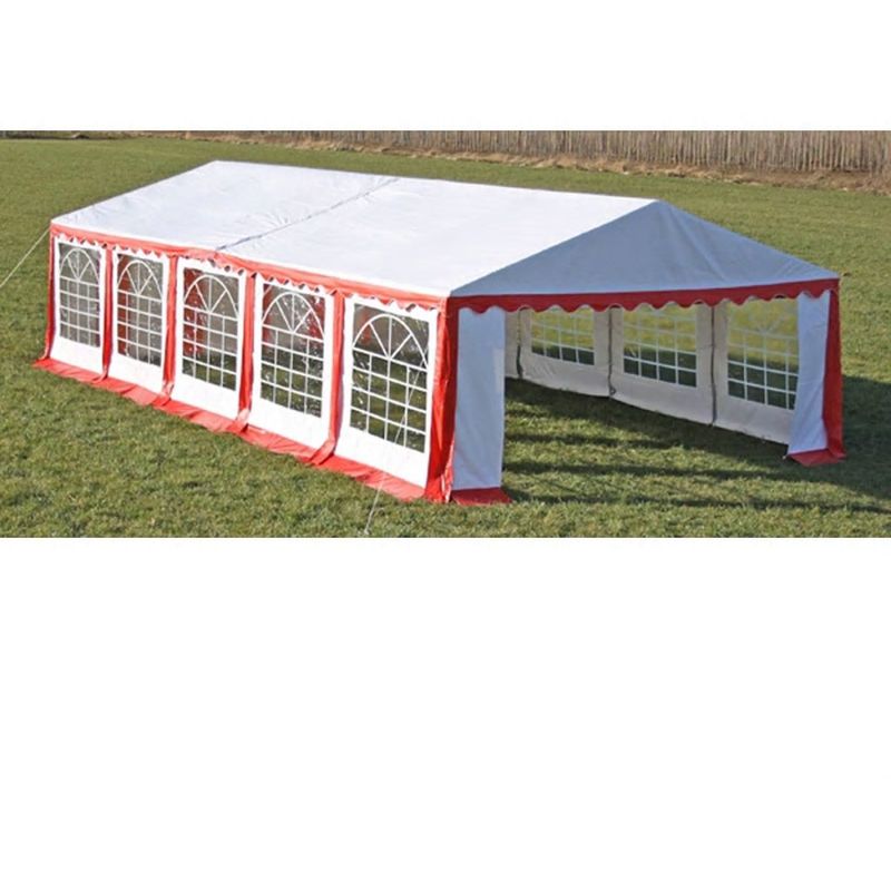 vidaXL Toile de rechange pour tente réception 10 x 5 m en rouge et blanc vidaXL Toile de rechange pour tente réception 10 x 5 m en rouge et blanc