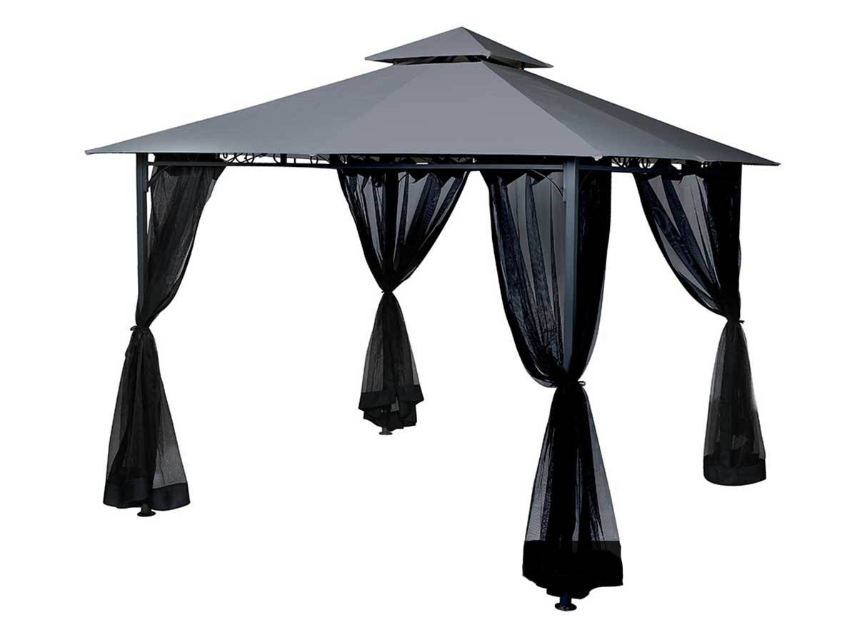 Toile de toit pour la tonnelle Fogo 3 x 3 m Ardoise