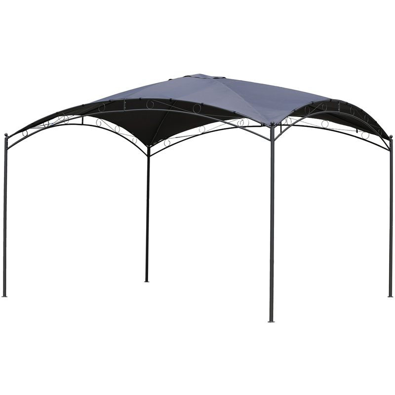 Tonnelle Ota - 3 x 4 m - Ardoise - HESPERIDE Tonnelle Ota - 3 x 4 m - Ardoise - HESPERIDE
