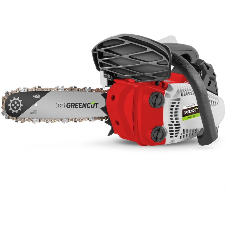 Tronçonneuse scie 10 " légère avec moteur à essence 25.4cc -Greencut Tronçonneuse scie 10 " légère avec moteur à essence 25.4cc -Greencut