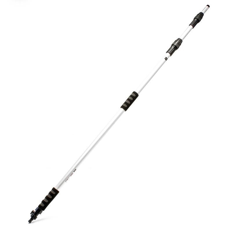Tube télescopique Aluminium 4m (3x1,4m) avec alimentation d'eau - WILTEC