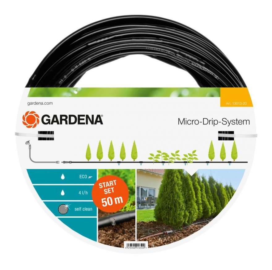 Tuyau à goutteurs incorporés de surface Micro-Drip - GARDENA