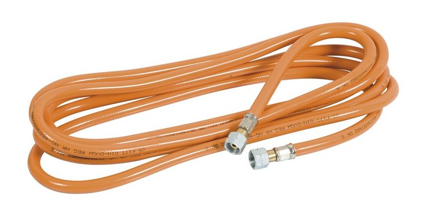 Tuyau flexible de gaz pour désherbeur thermique 5m - RIBIMEX Tuyau flexible de gaz pour désherbeur thermique 5m - RIBIMEX