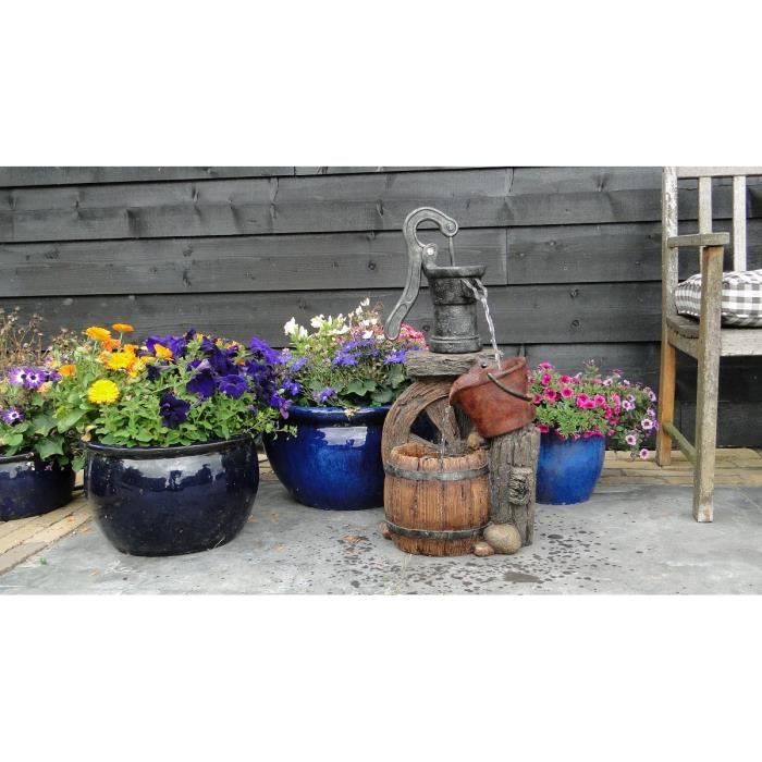 UBBINK Fontaine de jardin Tuscon 61x29x24cm - Marron