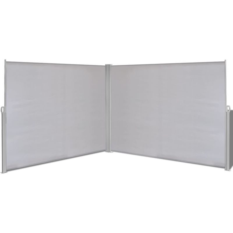 vidaXL Auvent latéral rétractable gris de 180x600 cm vidaXL Auvent latéral rétractable gris de 180x600 cm