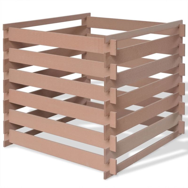 vidaXL Composteur de jardin 90 x 85 m WPC Marron