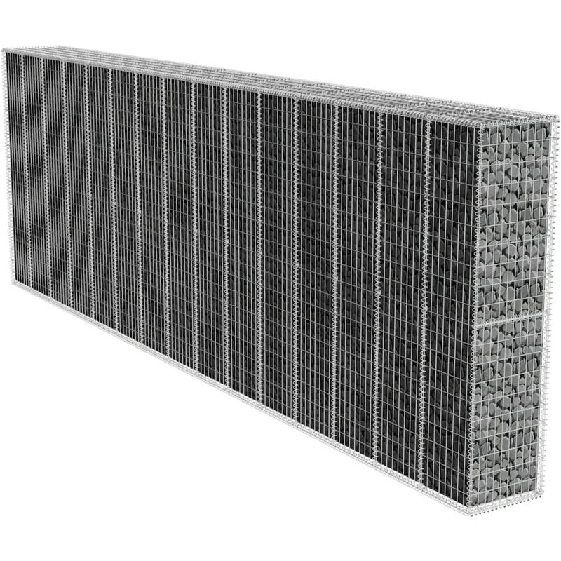 vidaXL Mur de gabion avec couvercle 600 x 50 200 cm vidaXL Mur de gabion avec couvercle 600 x 50 200 cm