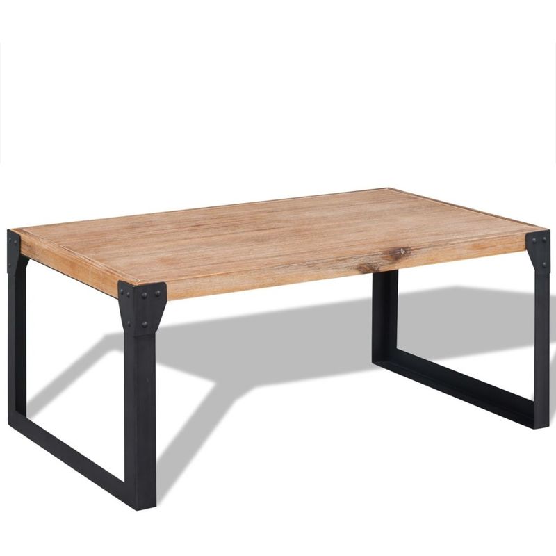 vidaXL Table basse Bois d'acacia massif 100 x 60 45 cm