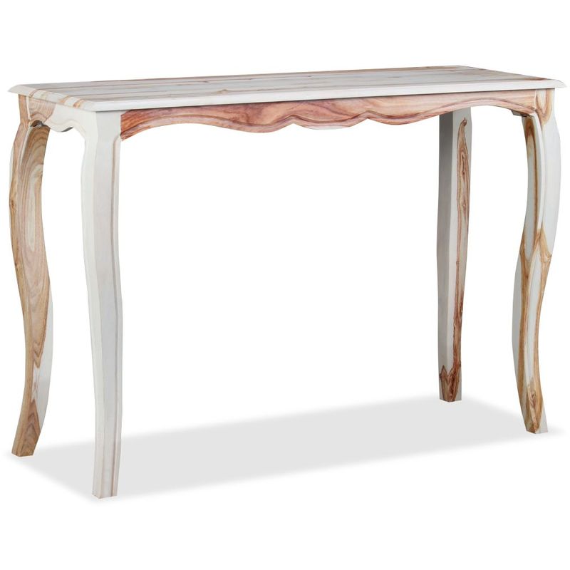 vidaXL Table console Bois de Sesham massif 110 x 40 76 cm