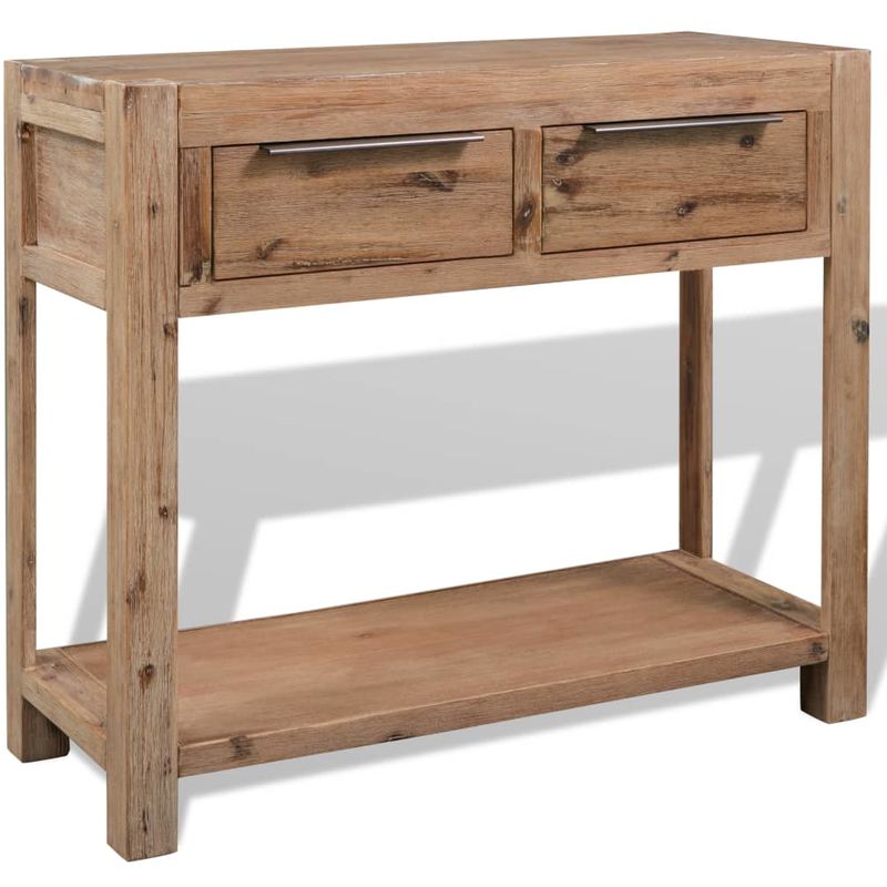 vidaXL Table d'appoint Bois d'acacia massif 73 x 33 83 cm