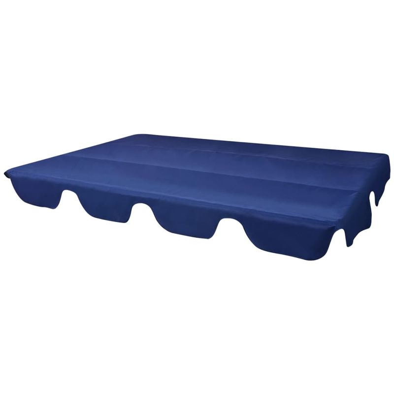 vidaXL Toit de rechange pour balançoire jardin Bleu 249 x 185 cm vidaXL Toit de rechange pour balançoire jardin Bleu 249 x 185 cm