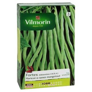 VILMORIN Haricot Fortex Mangetout Sachet de graines - Obtention INRA