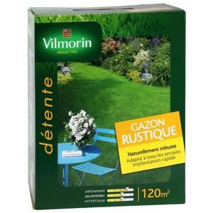 VILMORIN Graines Gazon RUSTIQUE 120 m? - 3 kg