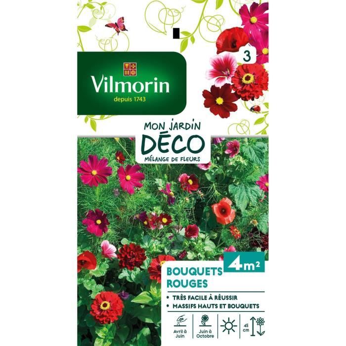 VILMORIN Fleurs rouges pour bouquets et massifs