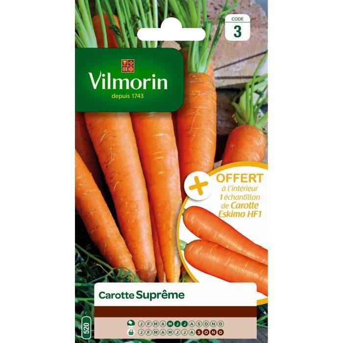 VILMORIN Carotte Supr?me Création Vilmorin + échantillon carotte Eskimo hf1
