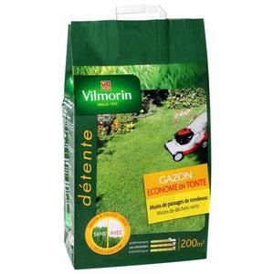 VILMORIN Graines Gazon ECONOME EN TONTE 200 m?- 5 kg