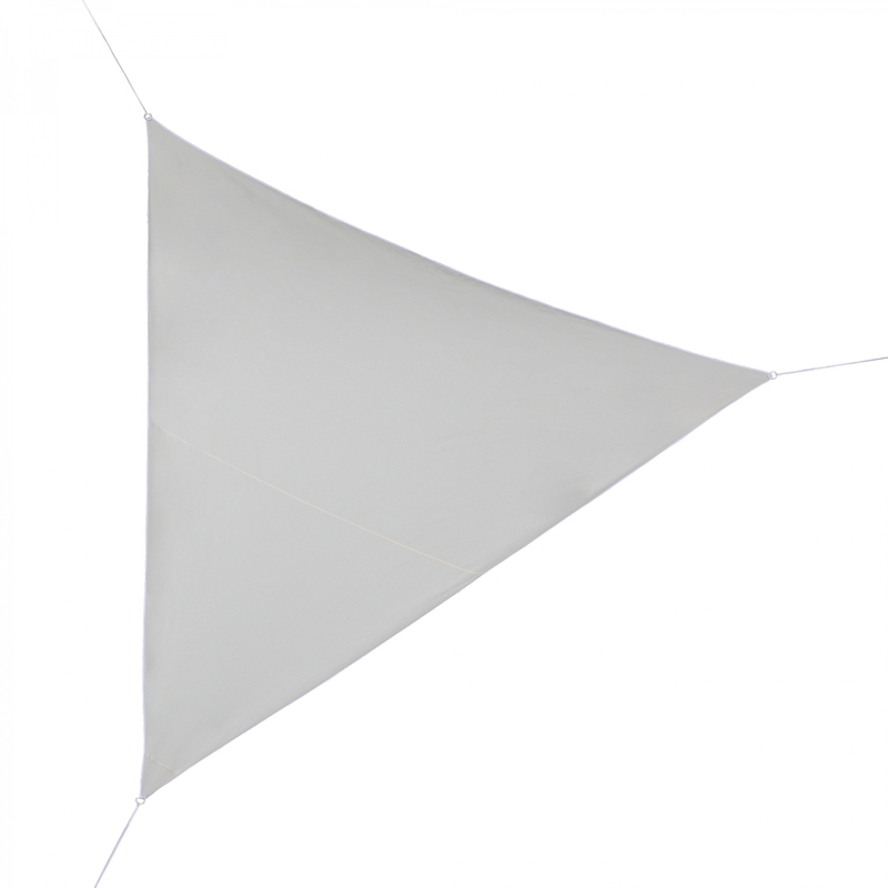 Voile dombrage triangulaire beige 3,6 m - CONCEPT-USINE