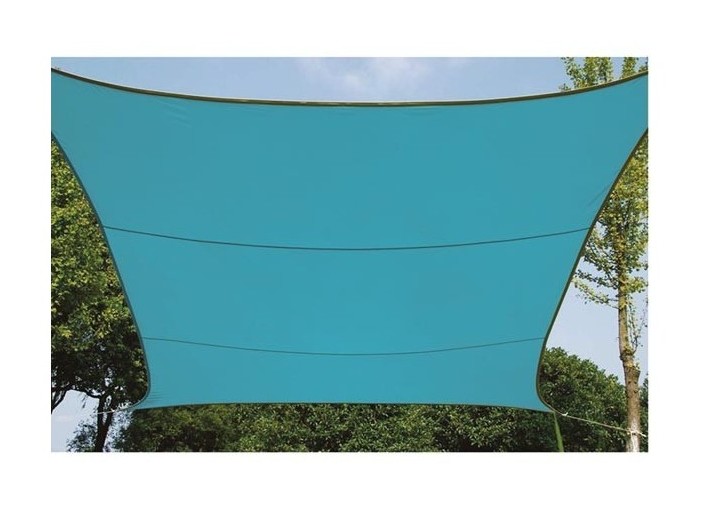 Voile solaire - carr, - 3.6 x 3.6 m - couleur : bleu ciel - PEREL