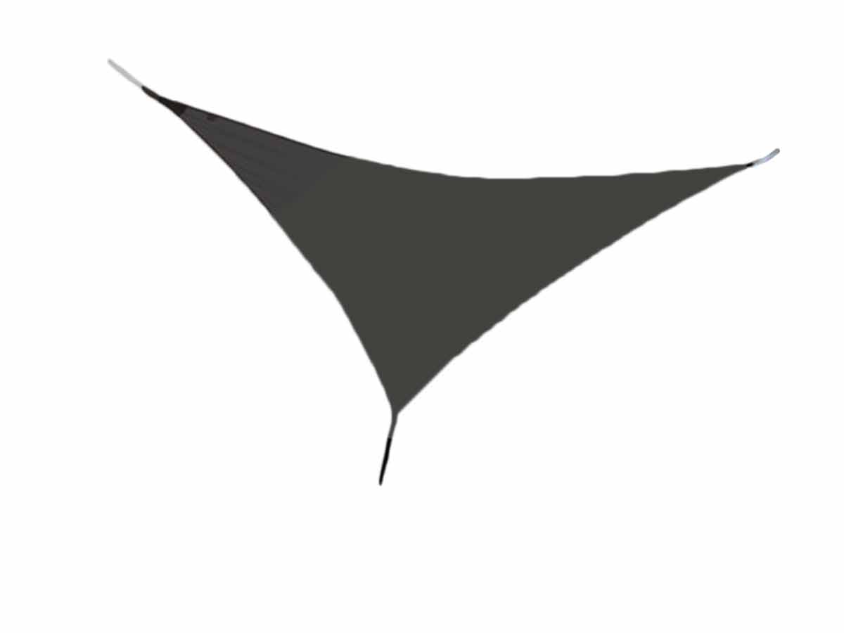 Voile d'ombrage triangulaire 3,60 x 3,60 x 3,60 m - Noir