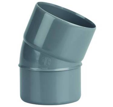 WAVIN - Coude PVC gris 22°30 mâle/femelle Ø100mm - 3026049