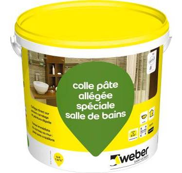 WEBER - Colle carrelage pâte Weber Adhésif allégé haute performance 10kg classe D2ET - 16000128