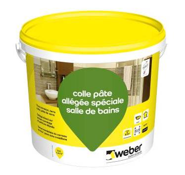 WEBER - Colle carrelage pâte Weber Adhésif allégé haute performance 17kg classe D2ET - 16000129