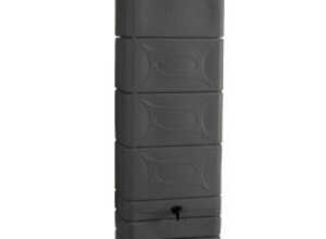 Récupérateur à eau BELLIJARDIN mural deco anthracite 300L et Kit raccord chéneau inclus