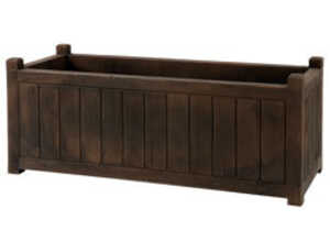 Bac CHARME 119 CM aspect bois foncé