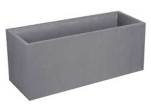 Jardinière rectangulaire VOLCANIA 100 CM gris galet Jardinière rectangulaire VOLCANIA 100 CM gris galet