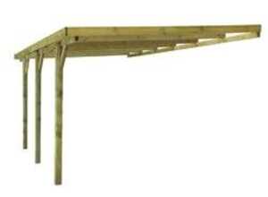 Carport Bois adossé DAKAR traité autoclave