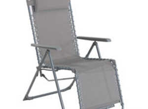 Fauteuil relax SIESTA gris galet