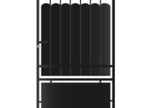 Portillon fer Lila coloris noir L 1 x H 1,8 m Portillon fer Lila coloris noir L 1 x H 1,8 m