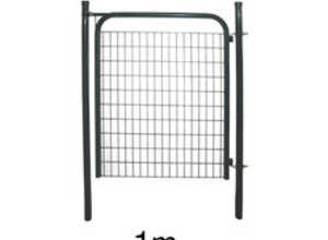Portillon grillagé gris avec loquet L 1m Portillon grillagé gris avec loquet L 1m