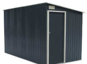Pack bri métal 5.5 m² adossable et kit d'ancrage pour sol mou