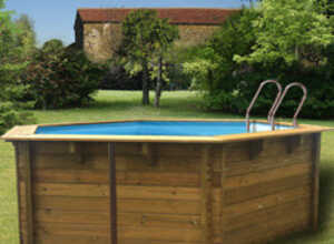Piscine bois San Francisco 412 x 119 cm Piscine bois San Francisco 412 x 119 cm