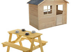 Maisonnette Lulu en bois avec table pique nique