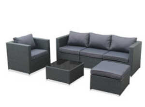 Salon bas modulable MILOS anthracite