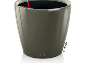 Pot à réserve d'eau Classico Taupe Ø.28 x H.26 cm Pot à réserve d'eau Classico Taupe Ø.28 x H.26 cm