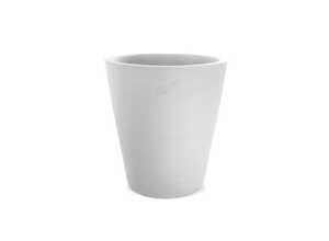 Pot Cycas lisse blanc en terre cuite H 35 x Ø 32 cm Pot Cycas lisse blanc en terre cuite H 35 x Ø 32 cm