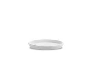 Soucoupe ronde en terre blanche coloris blanc D.41 Soucoupe ronde en terre blanche coloris blanc D.41