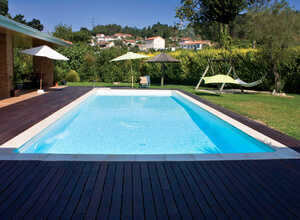 Piscine acier enterrée rectangle fond plat Sunkit - 6.00 x 3.00 x 1.50 m + Projecteur 300 W
