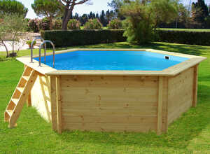 Piscine bois Hawai - 4.10 x 1.18 m Piscine bois Hawai - 4.10 x 1.18 m
